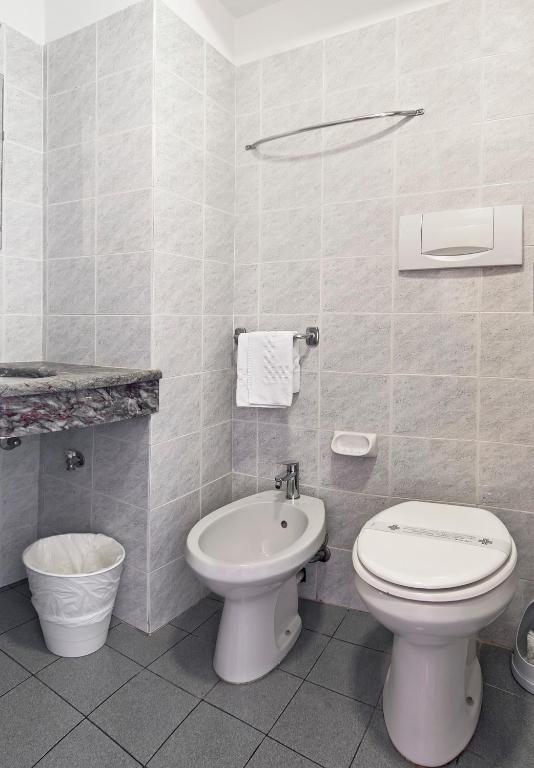 Koupelna v ubytování Hotel Costantini