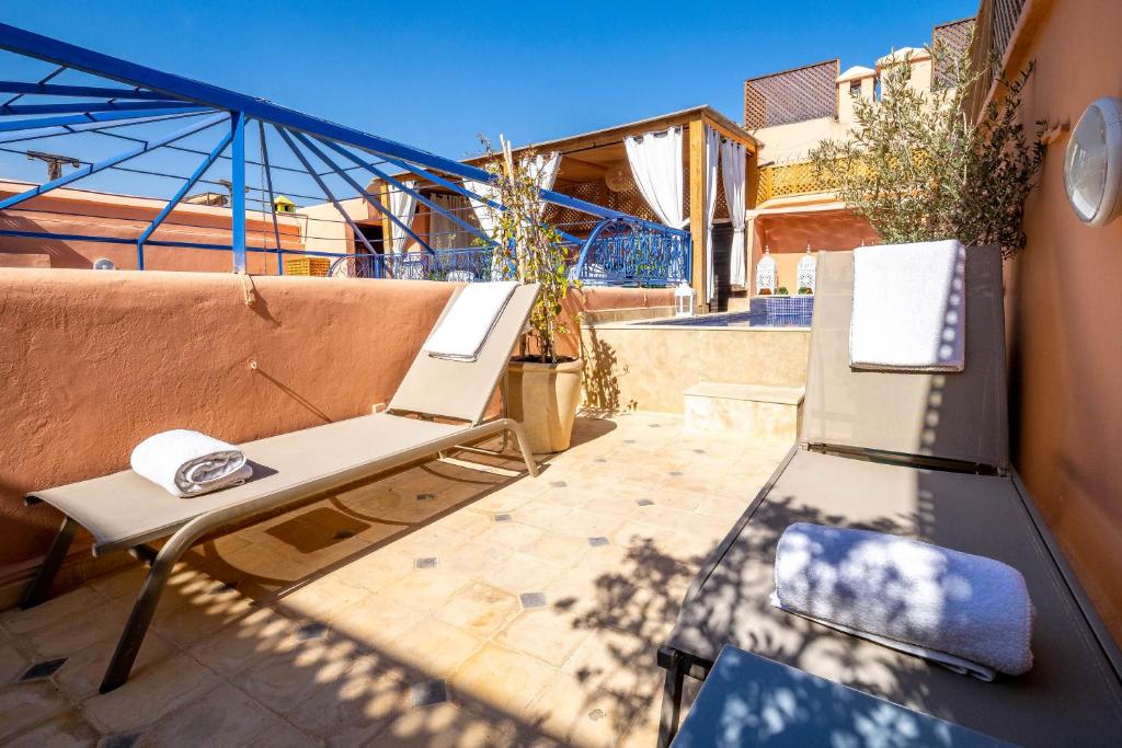 Balkón nebo terasa v ubytování Riad Kamal Deluxe