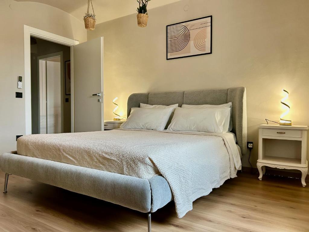 Postel nebo postele na pokoji v ubytování Cascina Montè
