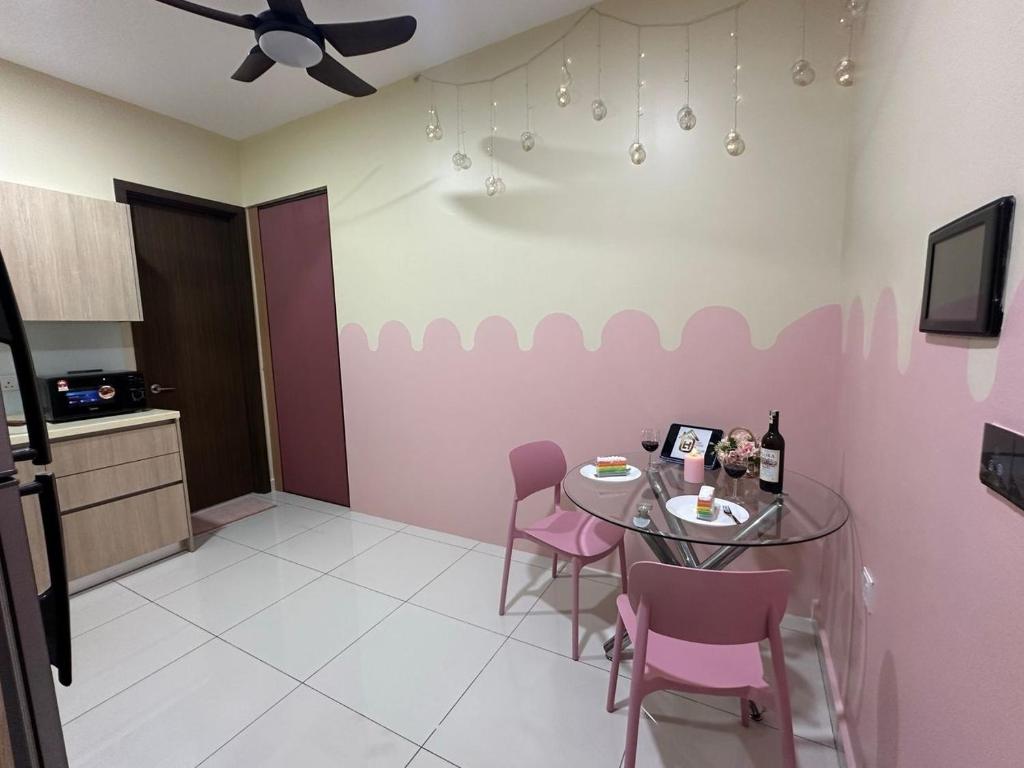 Kuchyň nebo kuchyňský kout v ubytování Leisure Home-1Bedroom