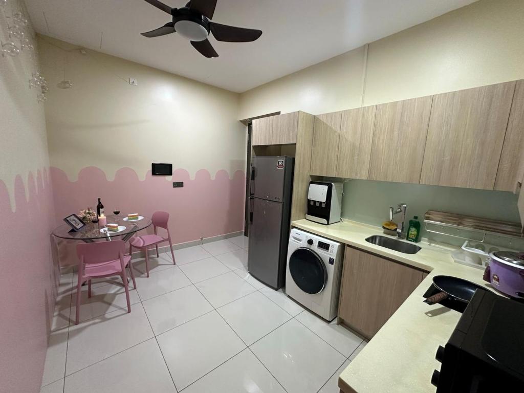 Kuchyň nebo kuchyňský kout v ubytování Leisure Home-1Bedroom