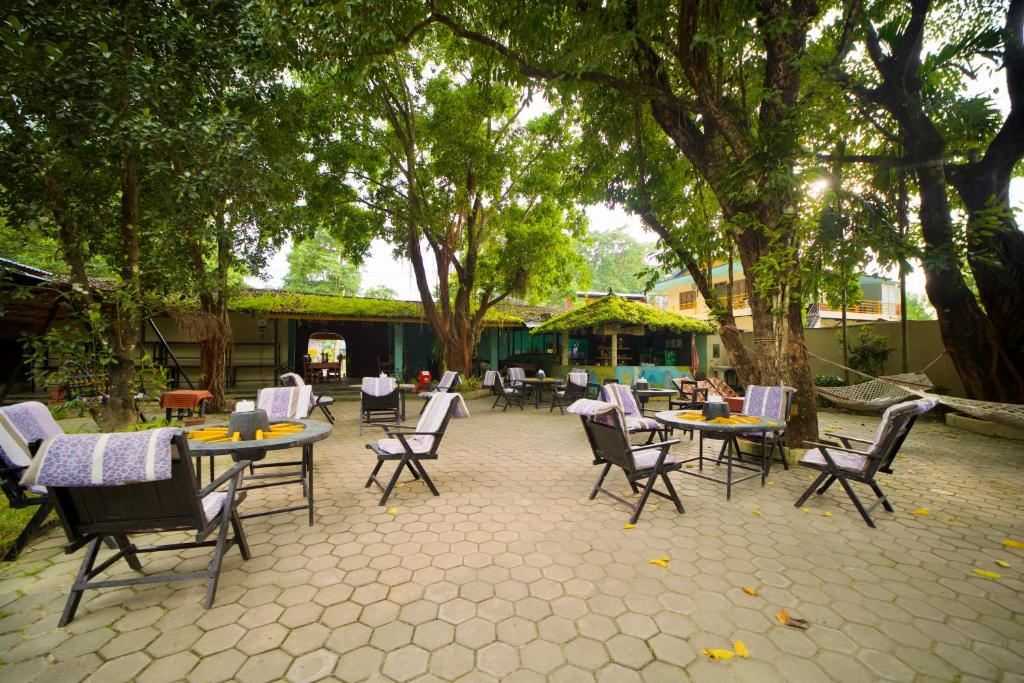 Restaurace v ubytování Chitwan Gaida Lodge