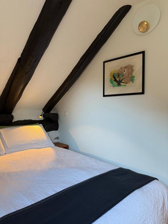 Postel nebo postele na pokoji v ubytování Verzasca Lodge Ofelia