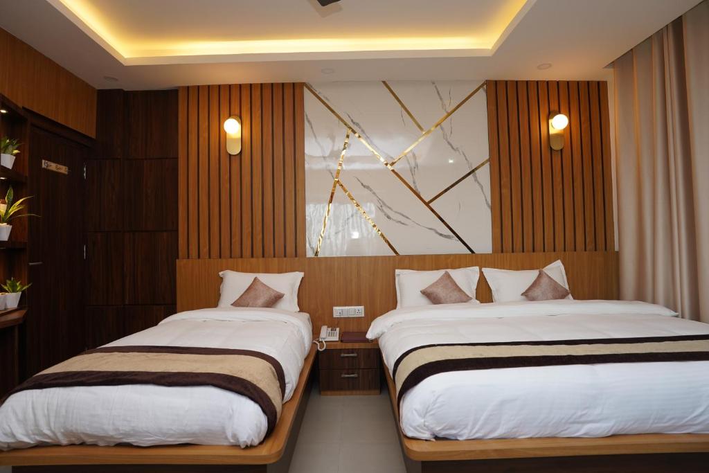 Postel nebo postele na pokoji v ubytování Hotel Faben Inn