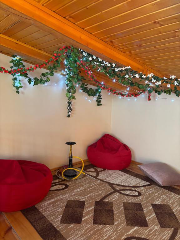 Postel nebo postele na pokoji v ubytování Mirzahouse