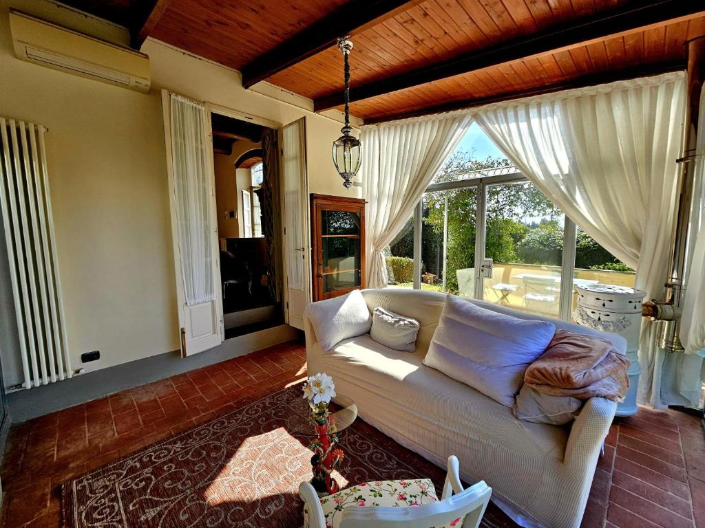 Χώρος καθιστικού στο Casa Orchidea
