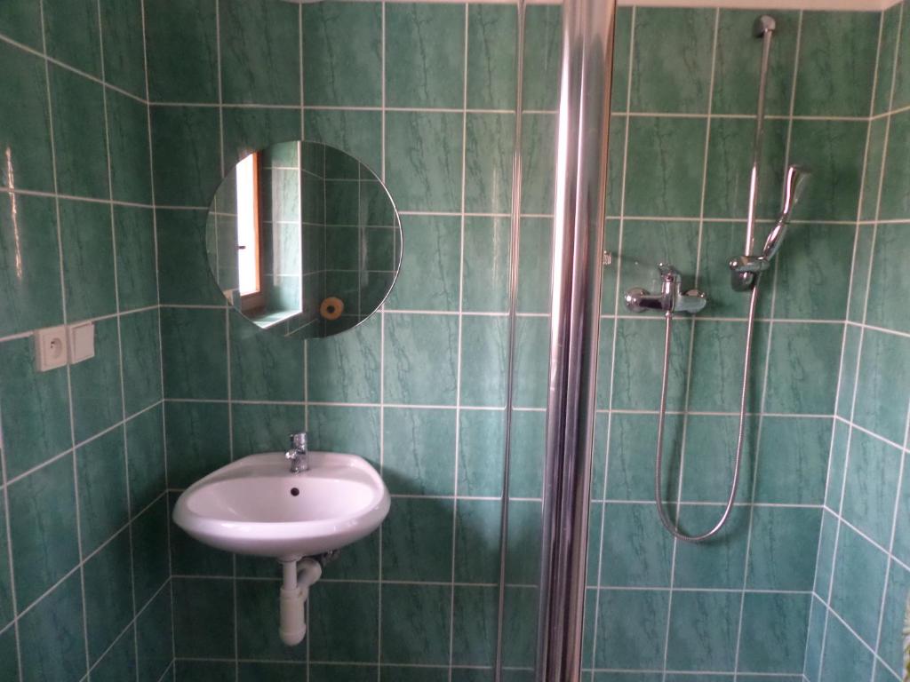 Koupelna v ubytování Kralicka Chata