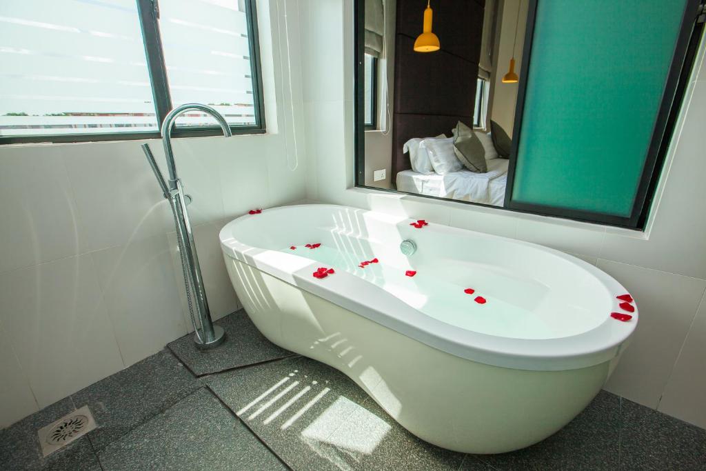 Koupelna v ubytování Bzz Hotel Skudai
