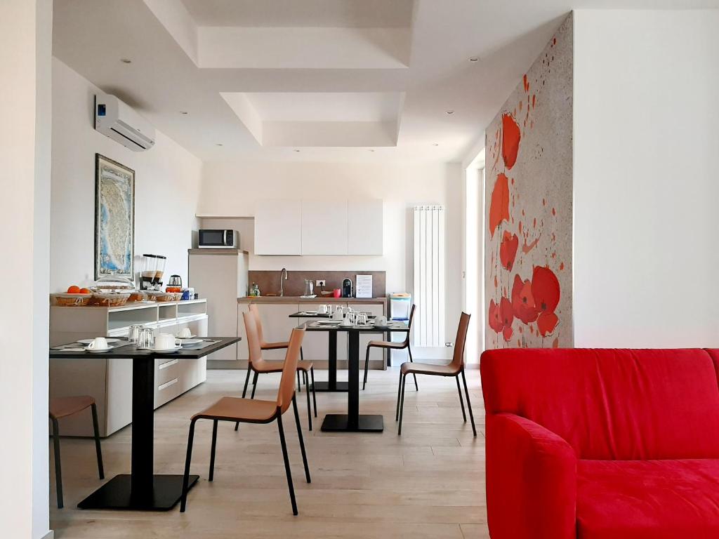 Kuchyň nebo kuchyňský kout v ubytování Dimora Gentile Lecce B&B