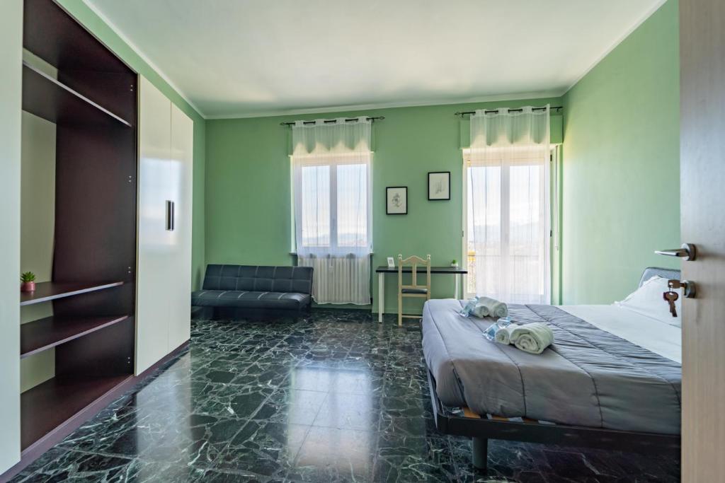 Postel nebo postele na pokoji v ubytování Casa Lungogesso