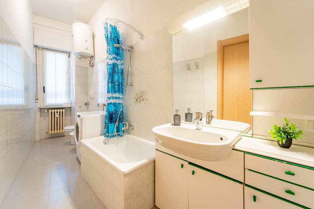 Koupelna v ubytování Casa Lungogesso