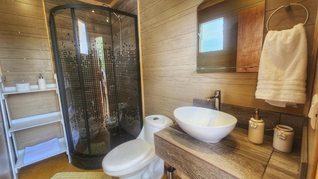 Koupelna v ubytování Glamping Dunas del sol