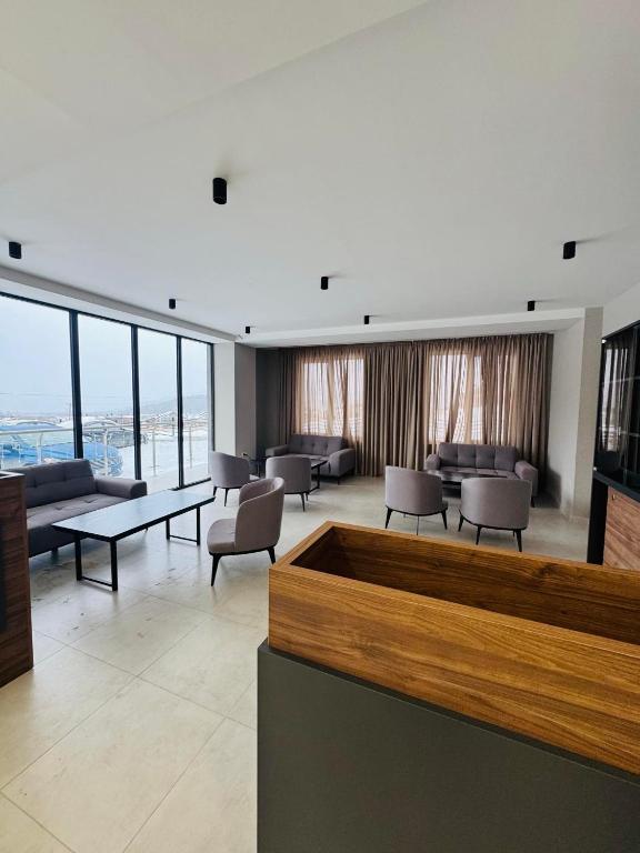 Posezení v ubytování Crystal LOFT C