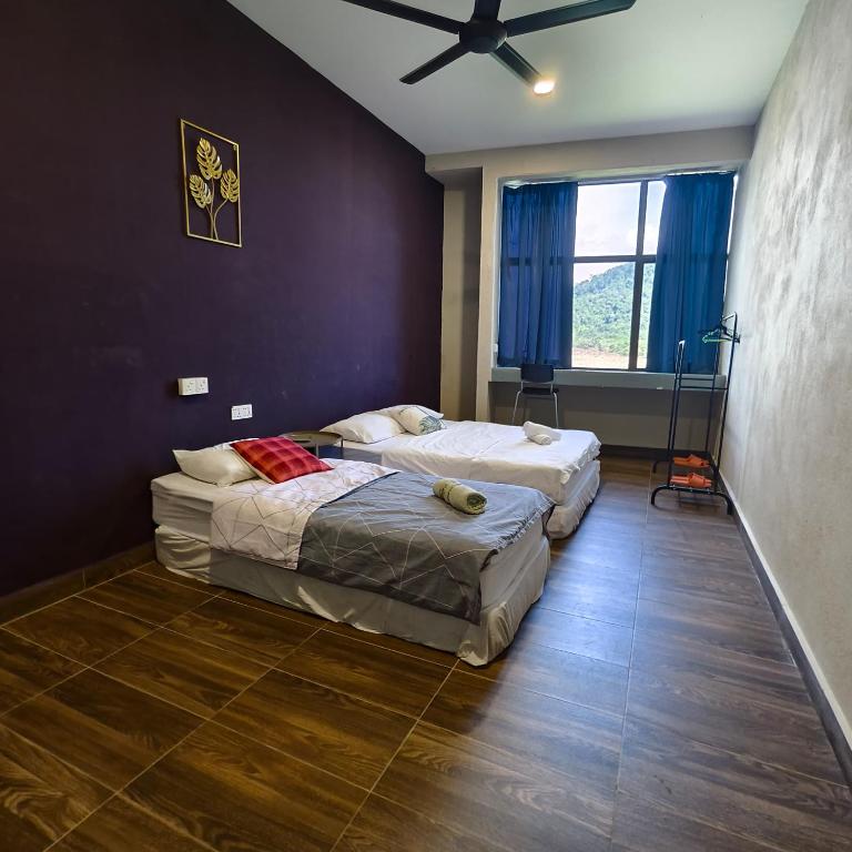 Postel nebo postele na pokoji v ubytování Wayton Cottage