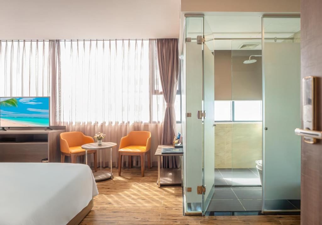 Phòng Deluxe 3 Người Nhìn ra Thành phố