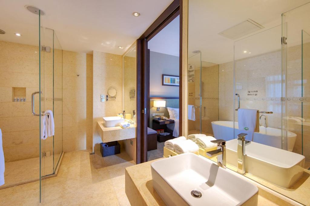 Koupelna v ubytování Lia Charlton Hotel Shenzhen