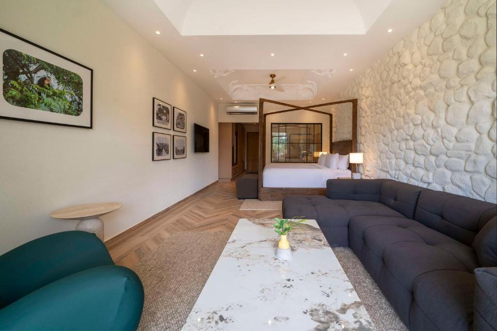 Posezení v ubytování Hotel La Compania Del Valle