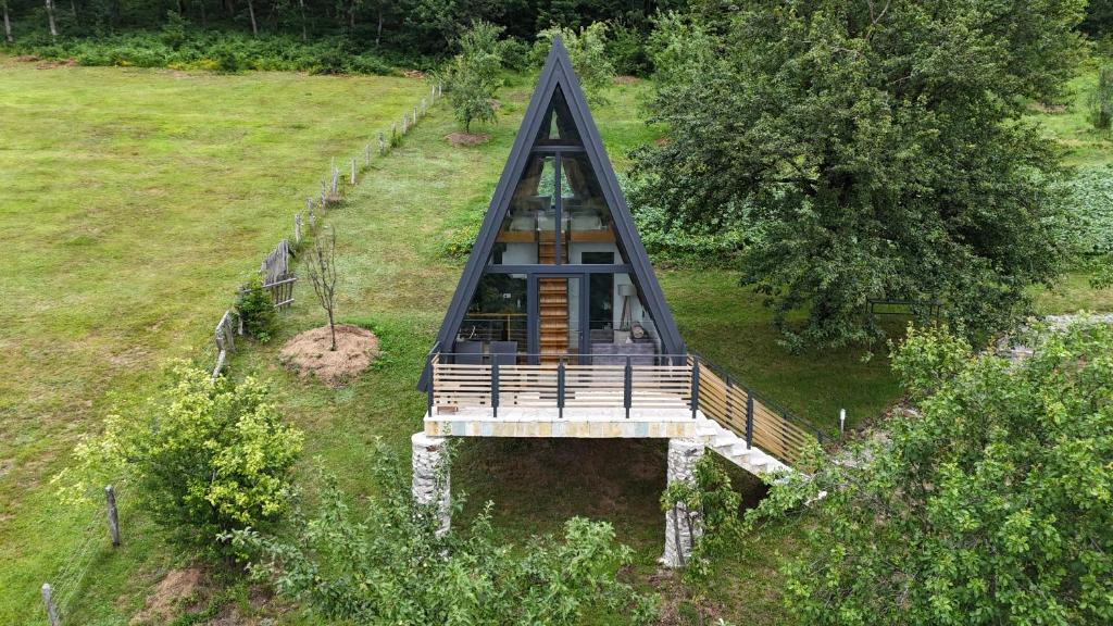 Zahrada ubytování Fern Farm Tiny Home