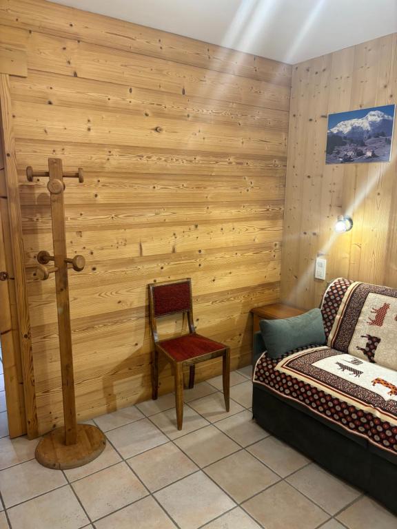 Postel nebo postele na pokoji v ubytování Vue Mont Blanc et toute la chaîne