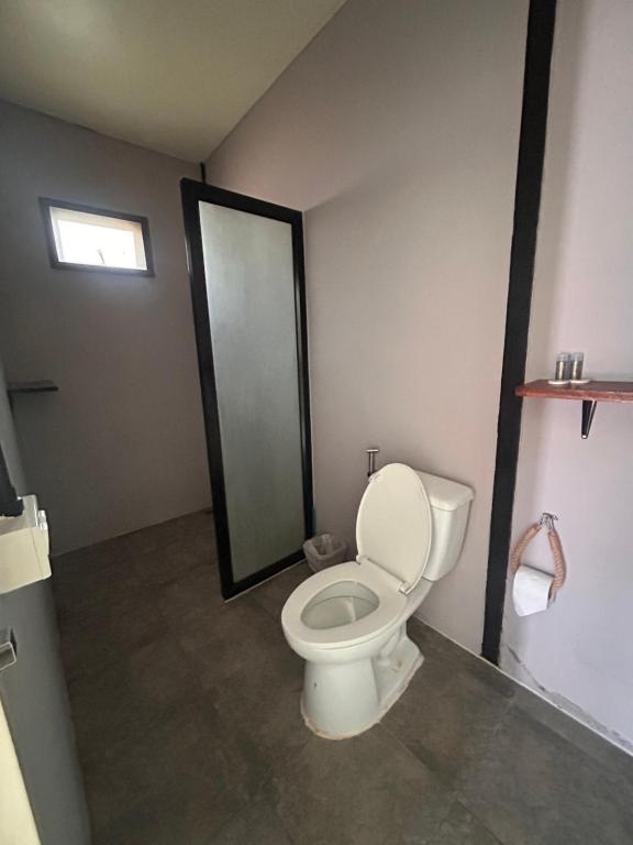 Koupelna v ubytování Tchin tchin Guesthouse