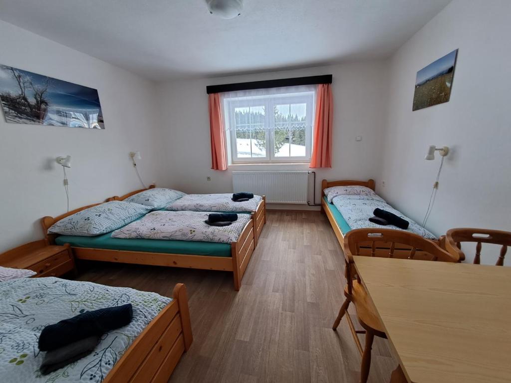 Postel nebo postele na pokoji v ubytování Penzion Pochop