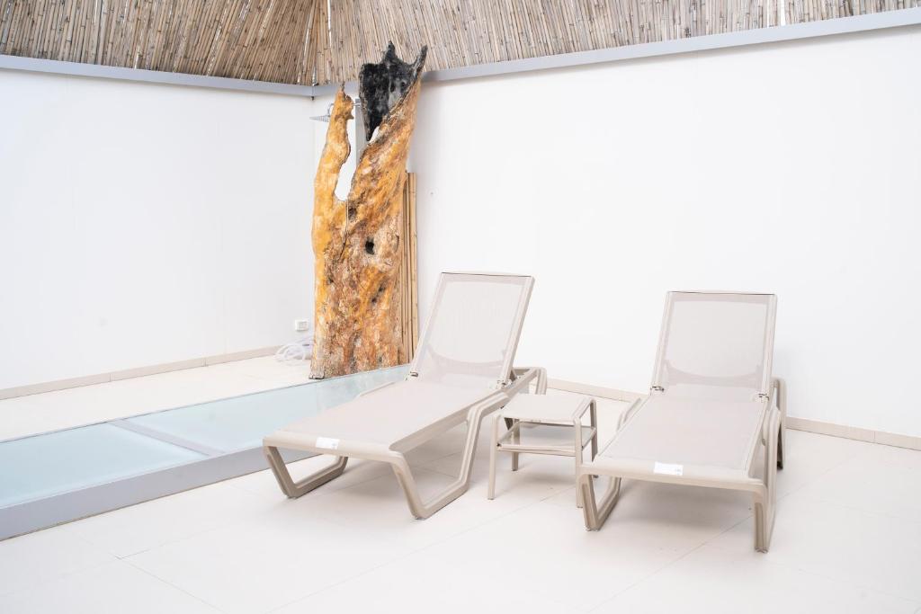 Posezení v ubytování Pietra Viva Suite e Relax
