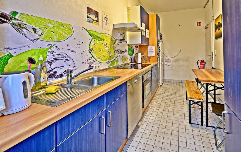 Kuchyň nebo kuchyňský kout v ubytování My Brand Boardinghouse Hamburg Volksdorf