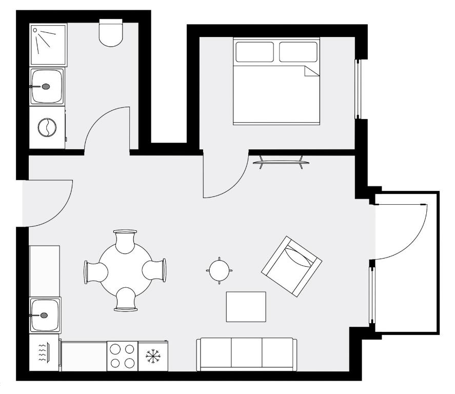 Půdorys ubytování Clover House by Daniel&Jacob's