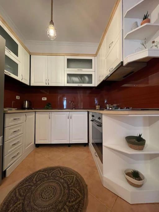 Kuchyň nebo kuchyňský kout v ubytování Valona boho apartment