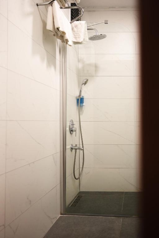 Koupelna v ubytování Polek Hotel