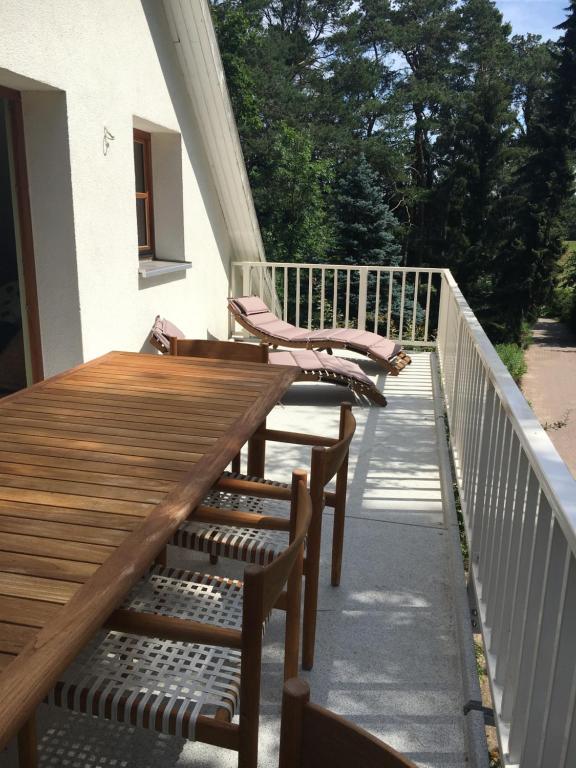 Balkón nebo terasa v ubytování Sternenhimmel