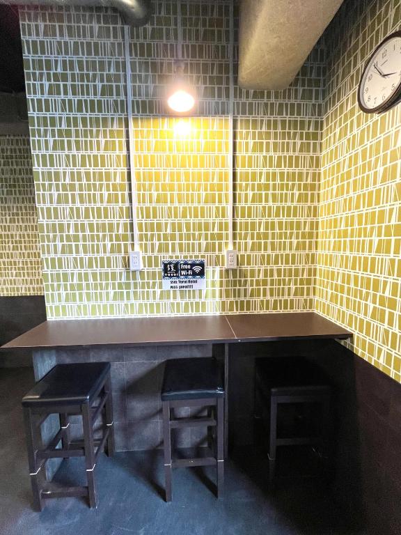 Kuchyň nebo kuchyňský kout v ubytování Yoroi Asakusa Hotel