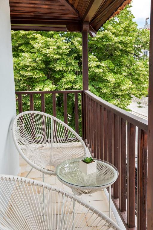 Balkón nebo terasa v ubytování MaK Apartments