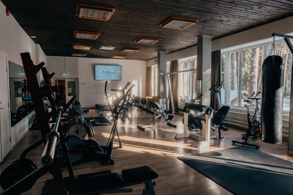 Fitness centrum a/nebo fitness zařízení v ubytování Tartumaa Tervisespordikeskus
