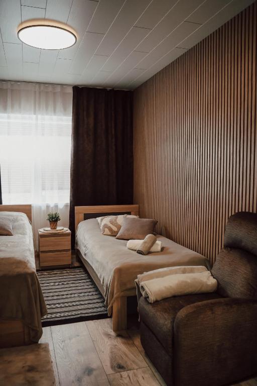 Postel nebo postele na pokoji v ubytování Aare Accommodation