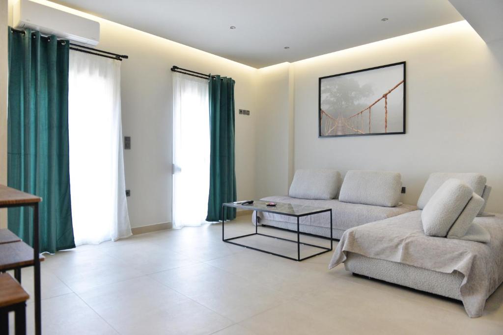 Posezení v ubytování Krya Suites