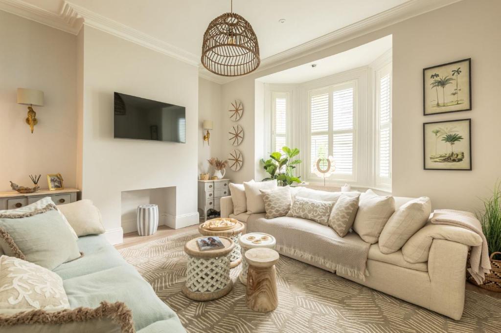 Et opholdsområde på Coral House