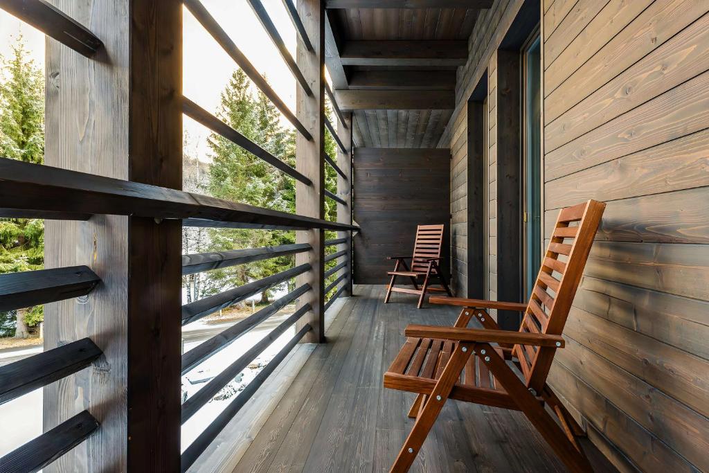 Balkón nebo terasa v ubytování NH Collection Alagna Mirtillo Rosso