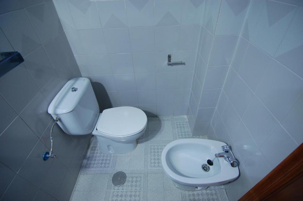 Koupelna v ubytování El Hostal 36