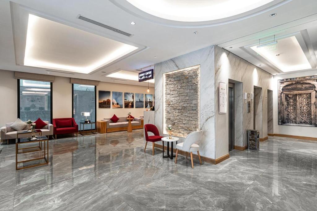 Posezení v ubytování لفيت للشقق الفندقية المخدومة Lafait Hotel Serviced Apartments