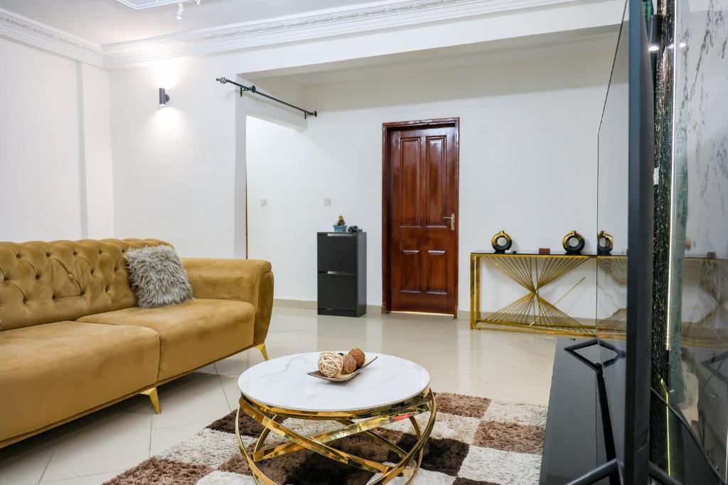 Posezení v ubytování T-Square Residence Makepe