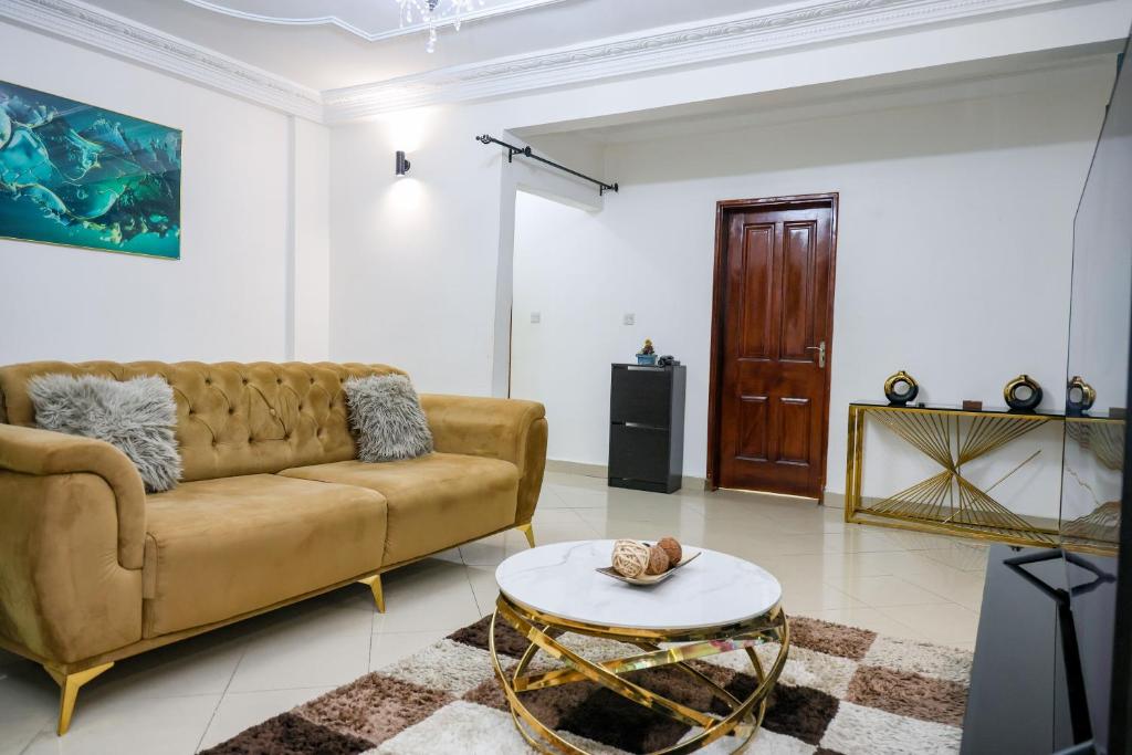 Posezení v ubytování T-Square Residence Makepe