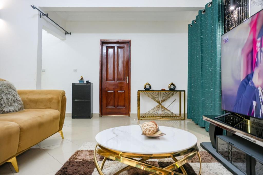 Posezení v ubytování T-Square Residence Makepe