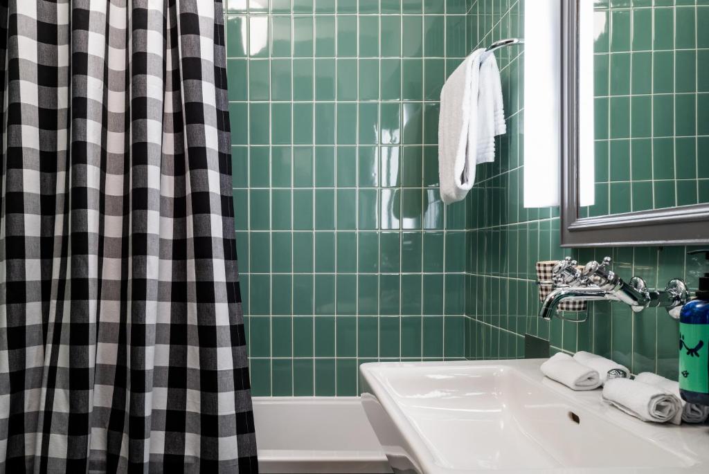 Koupelna v ubytování Hotel Kindli