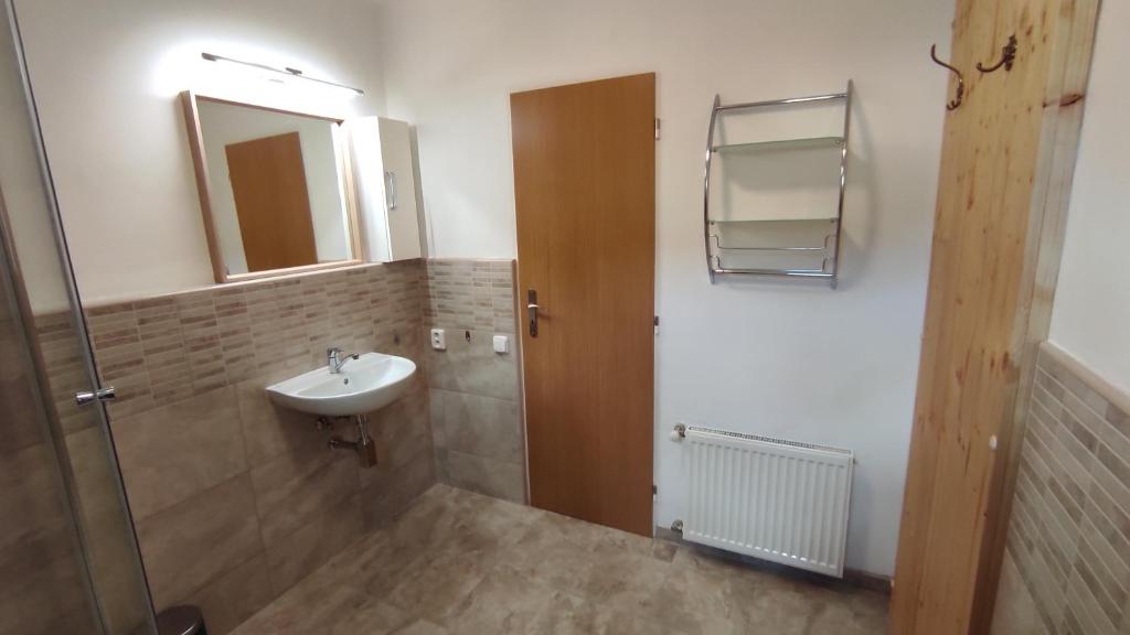 Koupelna v ubytování Lukíno - apartmány