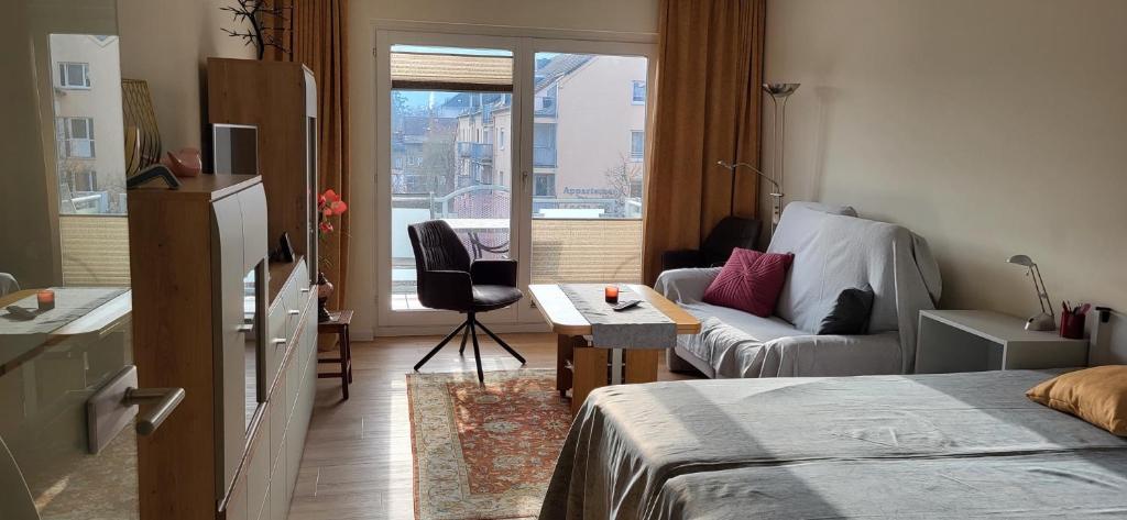 Ένα ή περισσότερα κρεβάτια σε δωμάτιο στο Appartment Klein