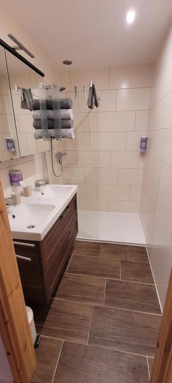 Koupelna v ubytování Ferienwohnung Zeber
