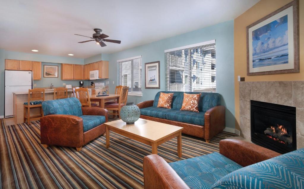 Posezení v ubytování WorldMark Birch Bay