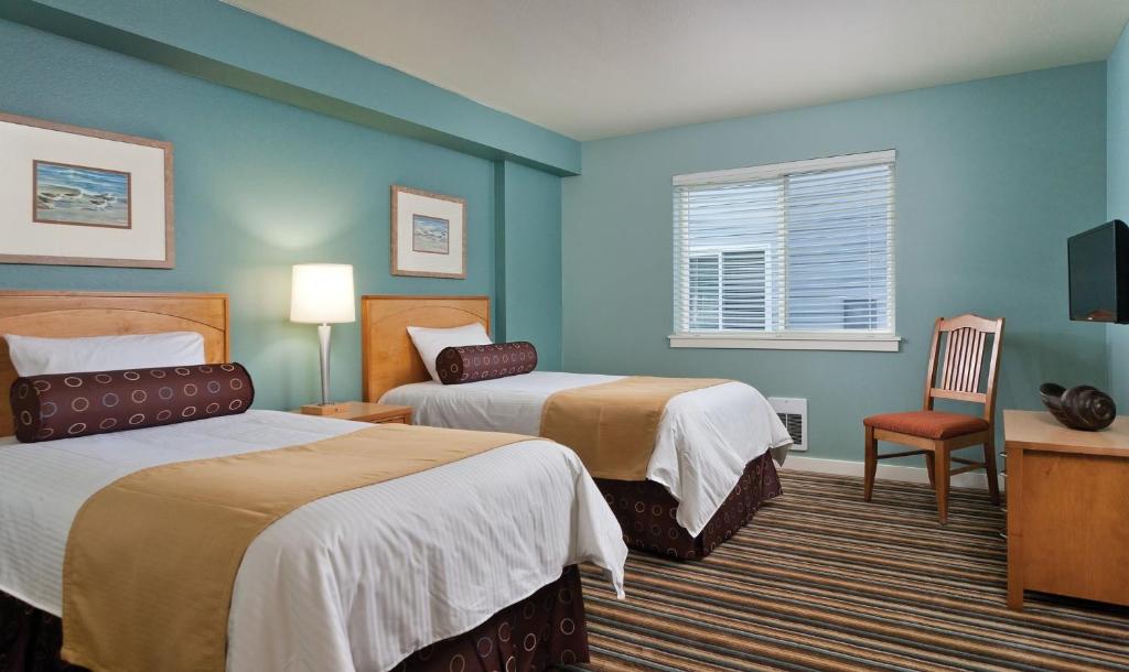 Postel nebo postele na pokoji v ubytování WorldMark Birch Bay