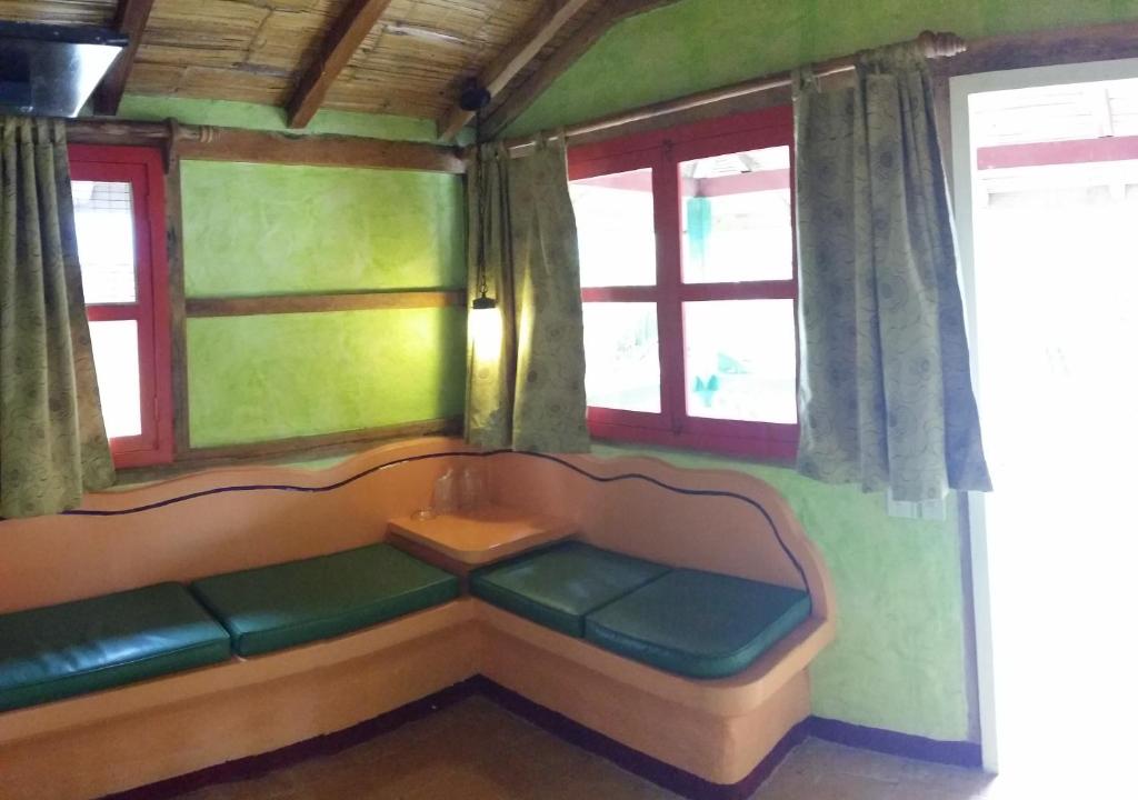Posezení v ubytování Hosteria Canoa